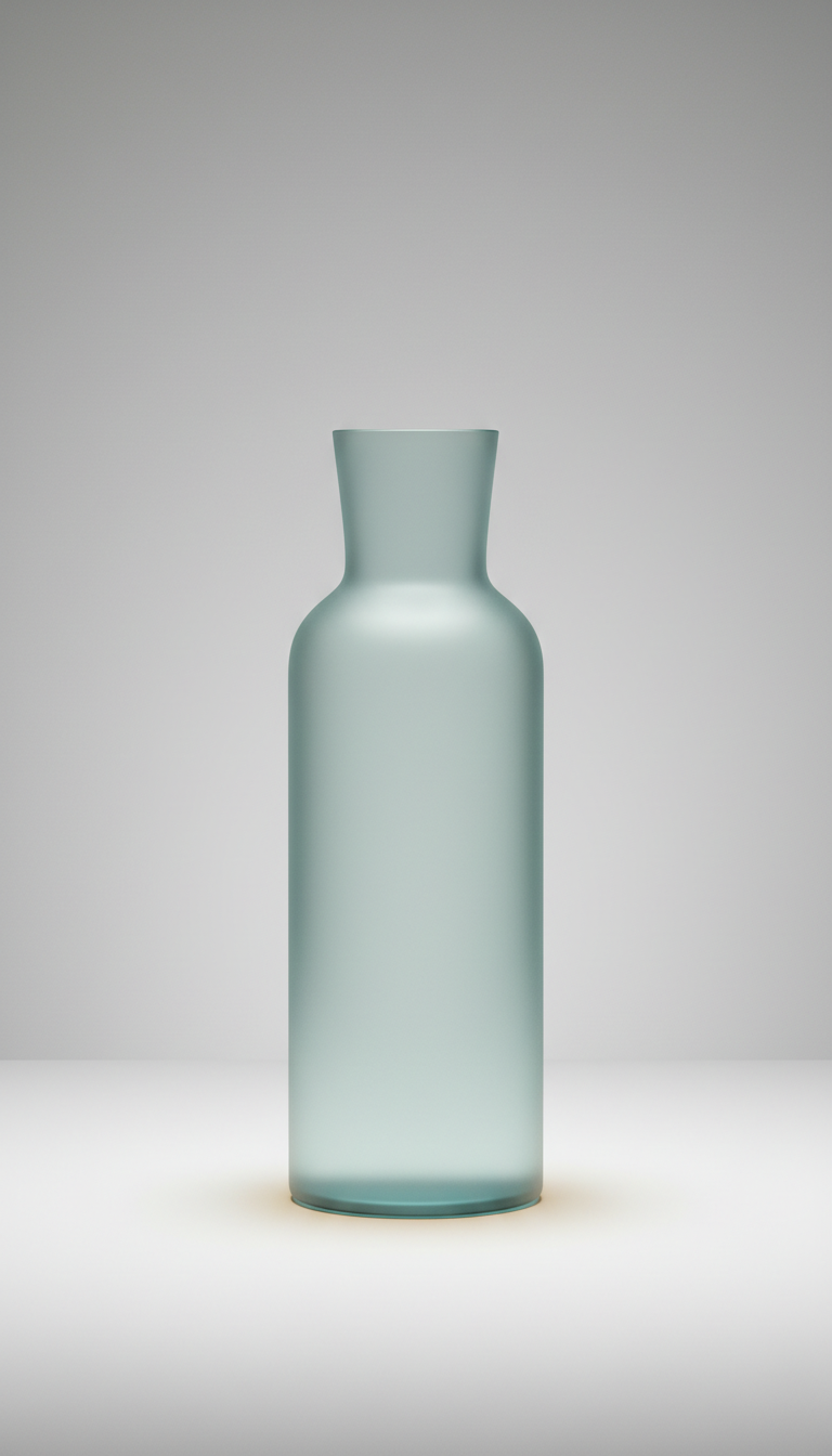 Matte Glass Water Carafe for Refreshment Breaks