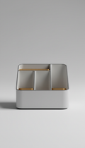 Matte-Finish Utility Caddy with Dividers